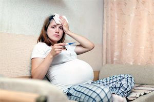 Повышенная температура у беременной